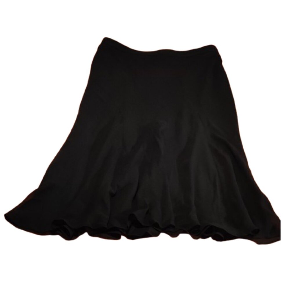 Banana republic skirt women, silk ,size 0, black color, Midi, fall, spring